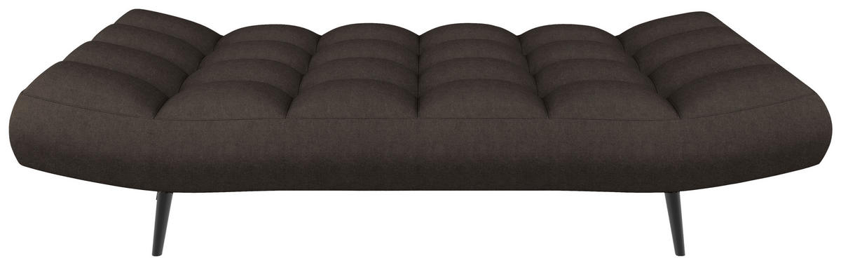 SCHLAFSOFA  in Mikrofaser Braun  - Schwarz/Braun, KONVENTIONELL, Holz/Textil (197/85/92cm) - Carryhome