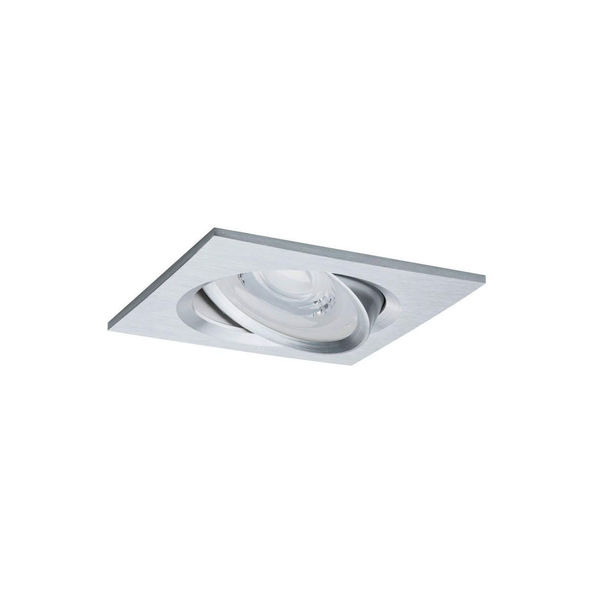 LED-DECKENLEUCHTE 8,4/8,4 cm   - Alufarben, Basics, Metall (8,4/8,4cm) - Paulmann