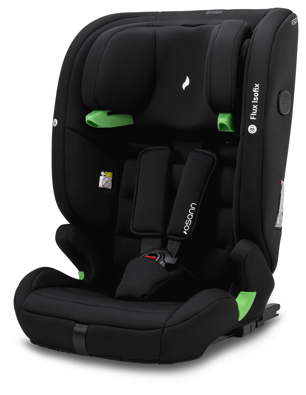 KINDERAUTOSITZ FLUX ISOFIX ECE R 129 i-SIZE  - Schwarz/Grau, Basics, Kunststoff/Textil (44/61.5/47cm) - Osann