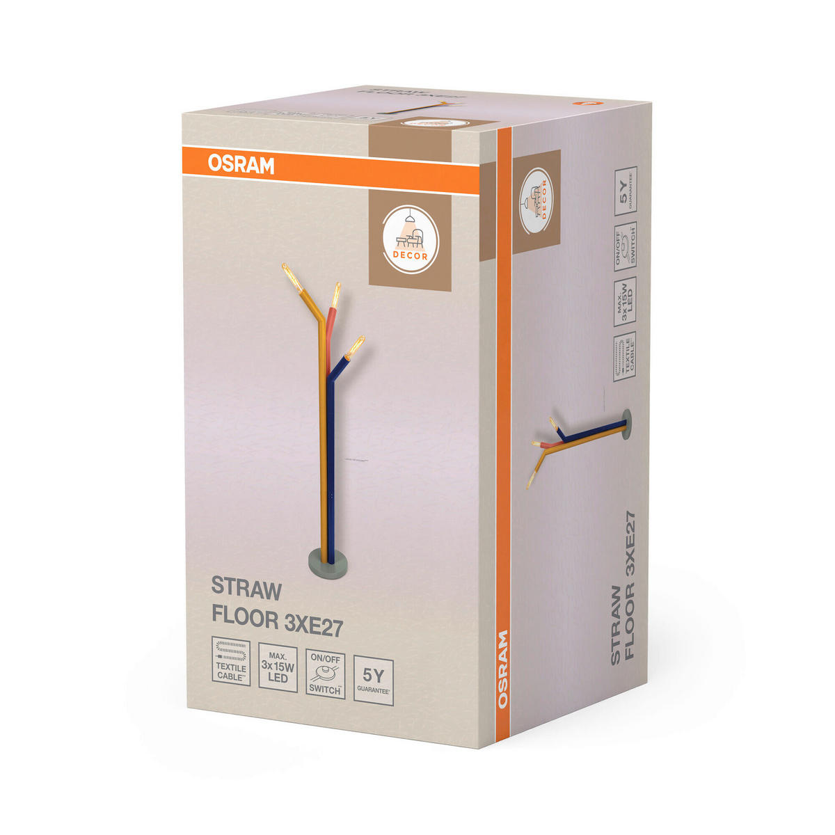 STEHLEUCHTE 25,7/146,5 cm    - Design, Metall (25,7/146,5cm) - Osram