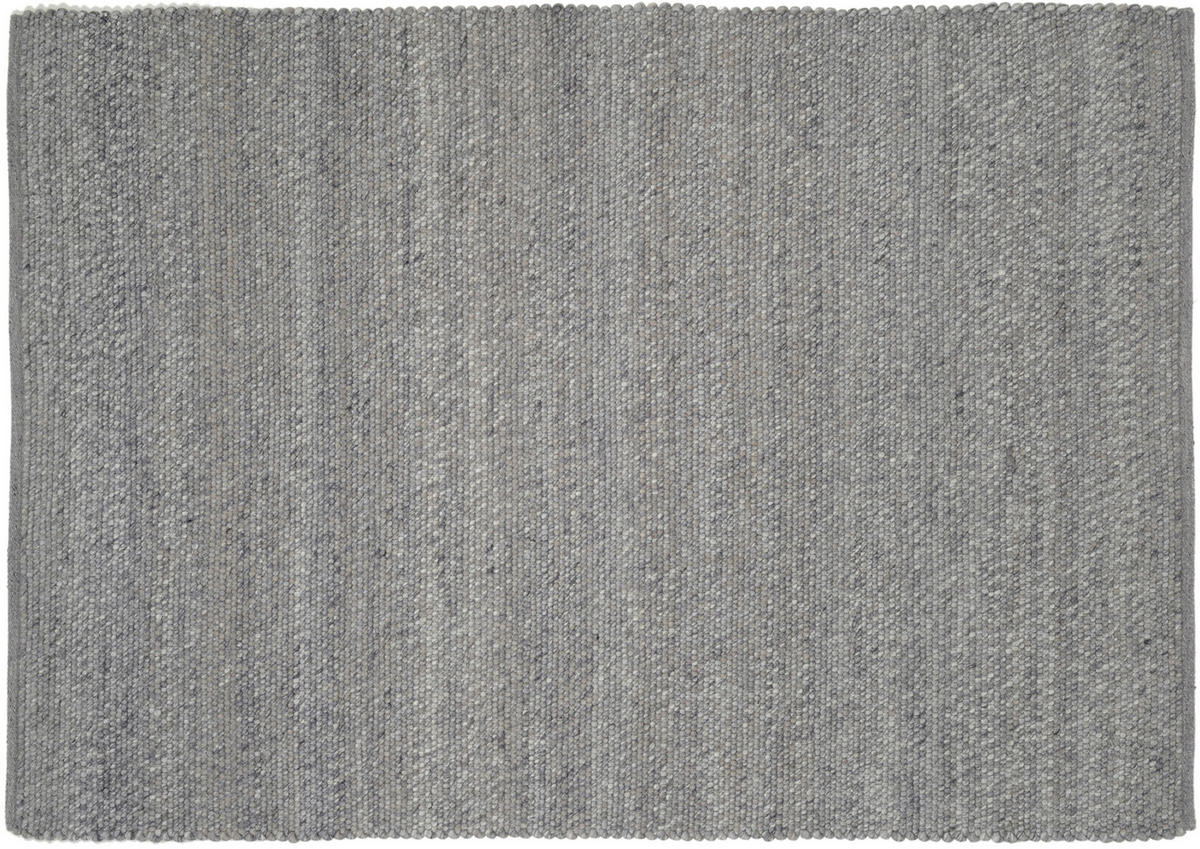 HANDWEBTEPPICH 200/300 cm Helsinki Grau  - Grau, Basics, Textil (200/300cm) - Linea Natura