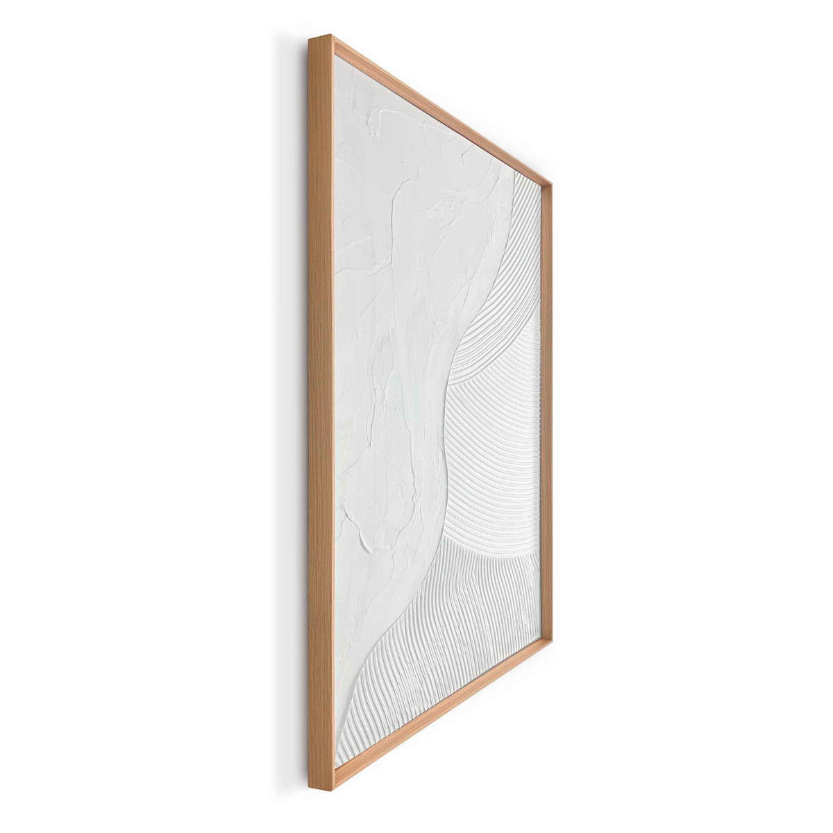 UNIKAT Abstraktes 50/70/3 cm  - Schwarz/Weiß, Basics, Holz (50/70/3cm) - Reinders!
