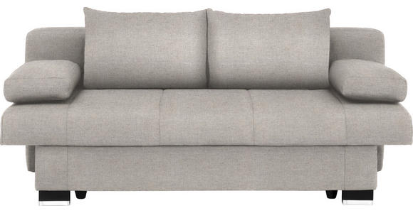SCHLAFSOFA Helen in Hellgrau  - Wengefarben/Hellgrau, KONVENTIONELL, Holz/Textil (200/80/104cm) - Novel
