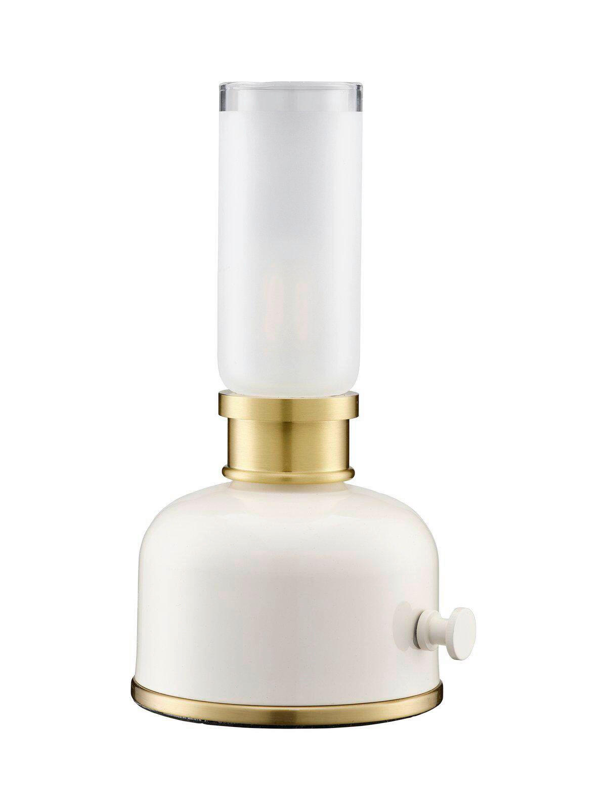 AKKU-TISCHLEUCHTE Wera 11/22 cm  - Beige/Hellgrau, KONVENTIONELL, Metall (11/22cm)