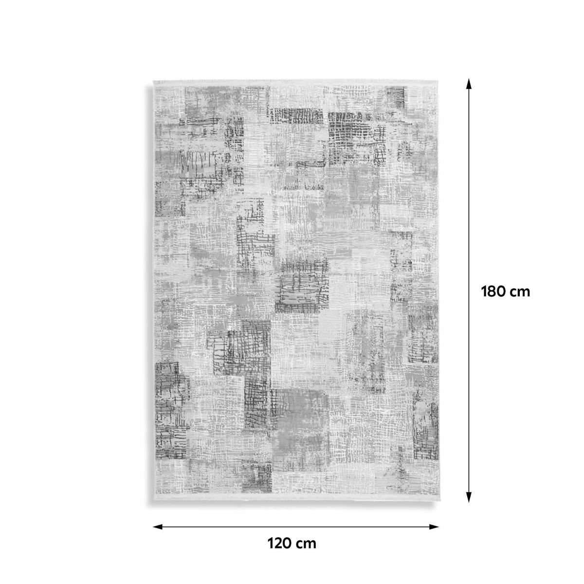 VINTAGE-TEPPICH 120/180 cm Akropolis Grau, Silberfarben  - Silberfarben/Grau, Design, Textil (120/180cm) - Kayoom