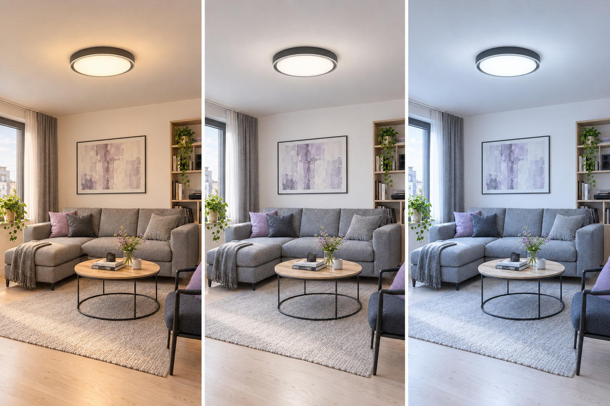 LED PLAFONJERA LEAH  - crna, Osnovno, plastika (40/8cm)