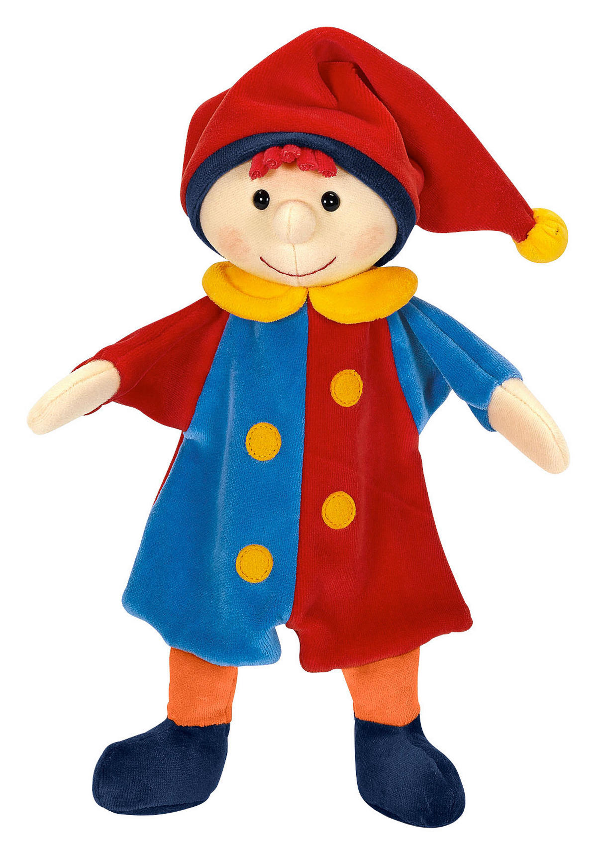 HANDPUPPE - Blau/Gelb, Basics, Textil (30cm) - Sterntaler