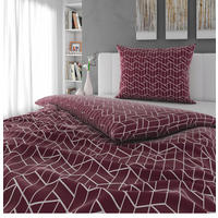 POVLEČENÍ satén vícebarevná, bordeaux 140/200 cm - bordeaux/vícebarevná, Design, textil (140/200cm) - Novel