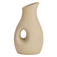VASE 22 cm  - Braun, Basics, Keramik (12/22/7cm)