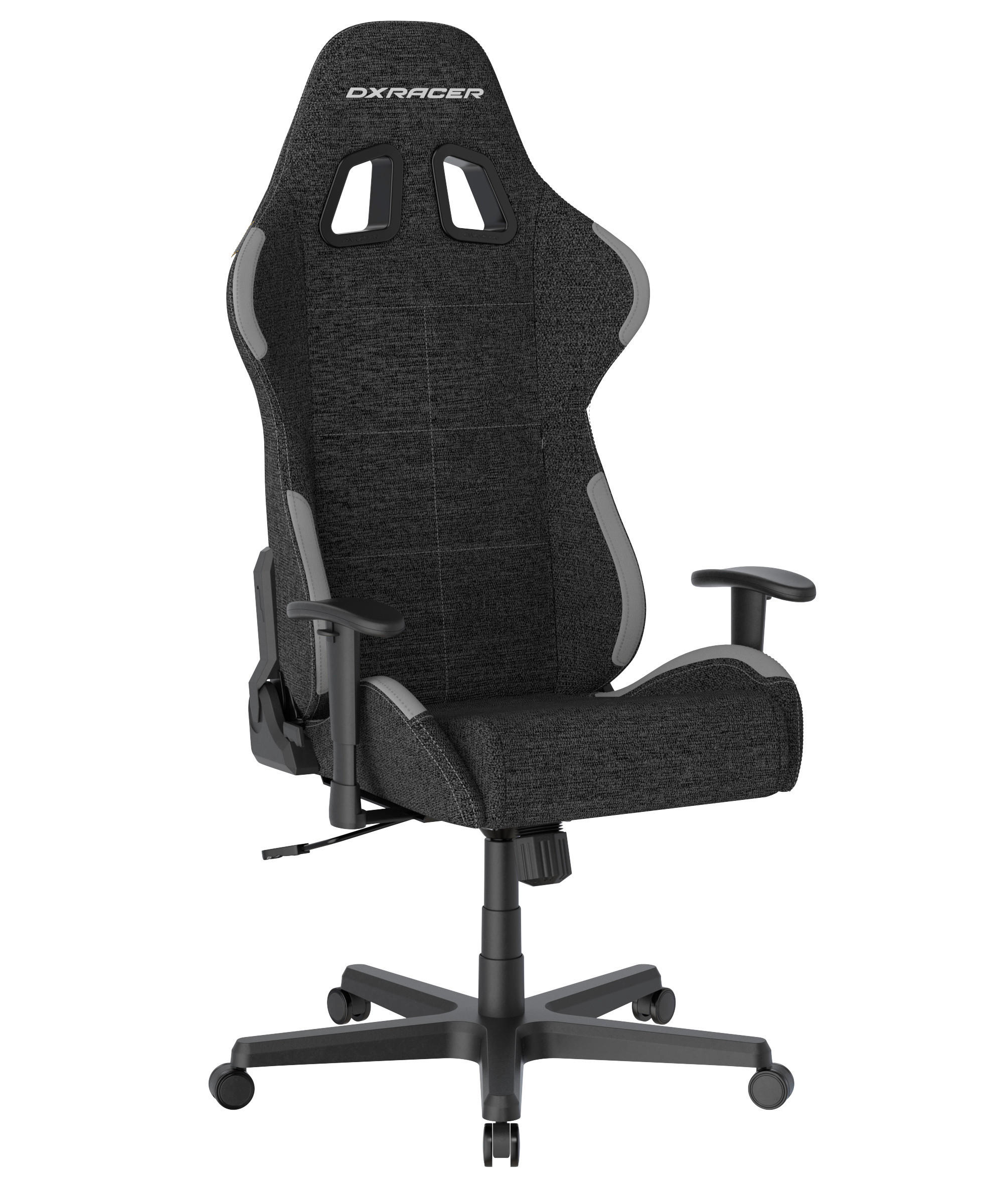 GAMINGSTUHL  in Grau, Schwarz  - Schwarz/Grau, KONVENTIONELL, Kunststoff/Textil (70/129/70cm) - Dxracer