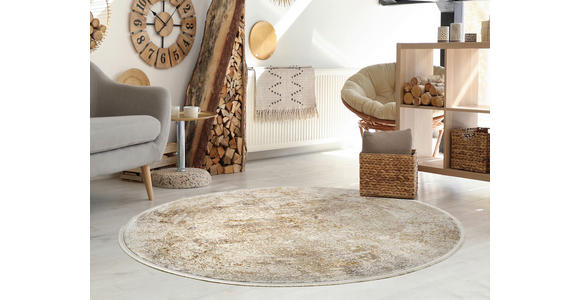 VINTAGE-TEPPICH 200 cm Avignon Goldfarben, Beige  - Beige/Goldfarben, Design, Textil (200cm) - Dieter Knoll