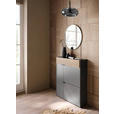 GARDEROBE 2-teilig  in 83/200/22 cm  - Eichefarben/Graphitfarben, Design, Glas/Holzwerkstoff (83/200/22cm) - Voleo