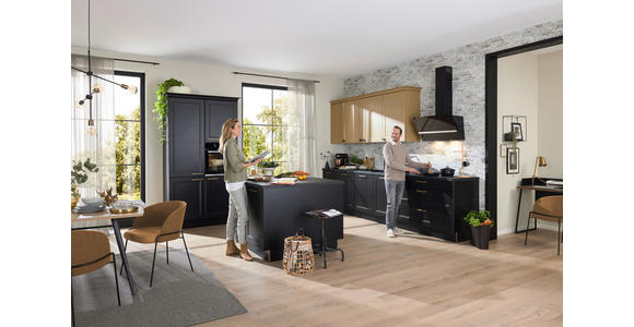 EINBAUKÜCHE - Schwarz, Design, Holzwerkstoff - Dieter Knoll