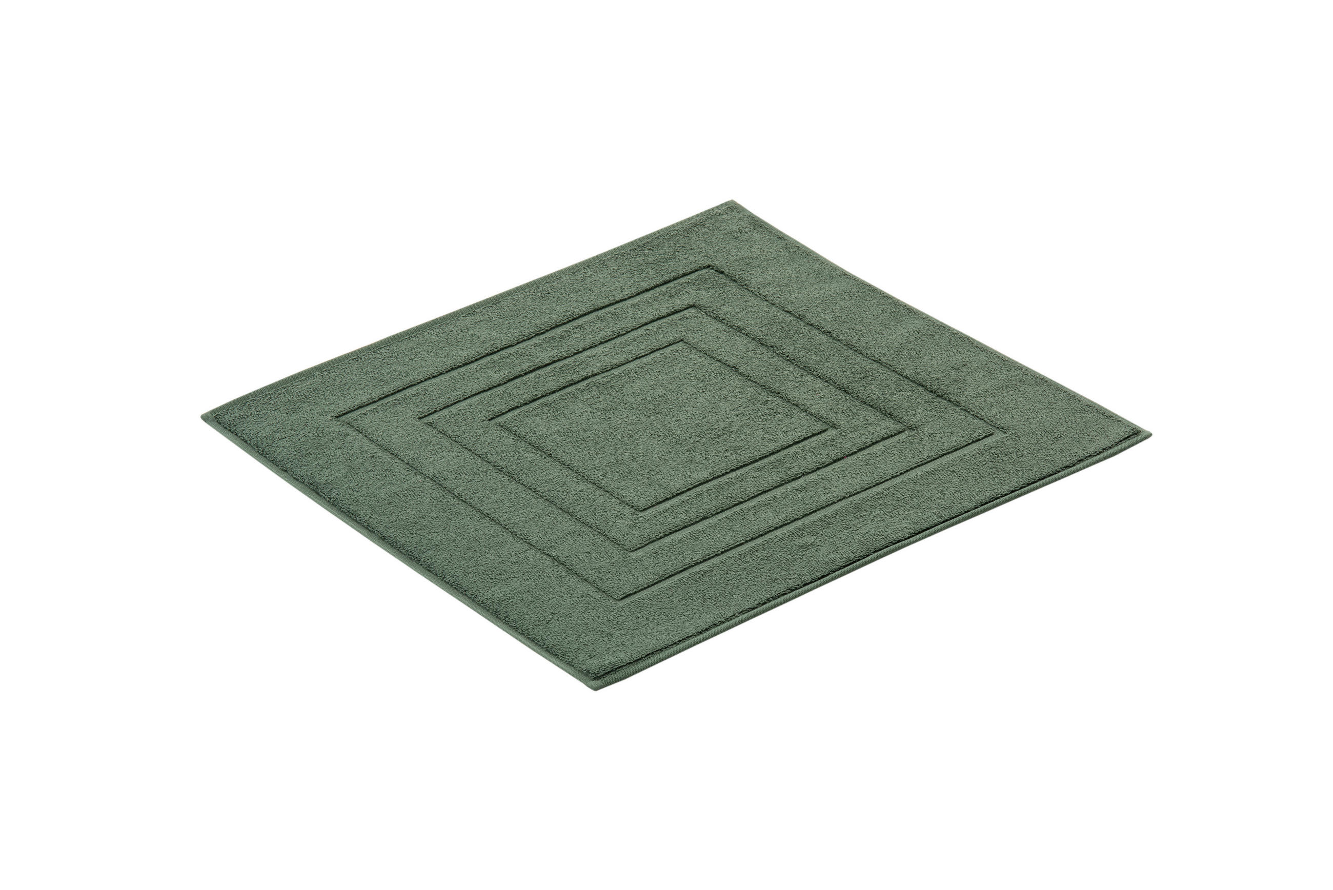 BADEMATTE Dunkelgrün 60/60 cm  - Dunkelgrün, KONVENTIONELL, Naturmaterialien/Textil (60/60cm) - Vossen