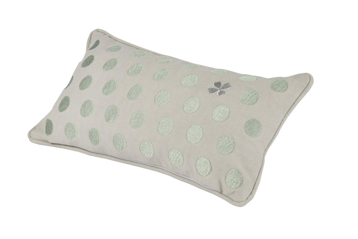 ZIERKISSEN  33/17 cm   - Pastellgrün/Grau, Basics, Textil (33/17cm) - Räder