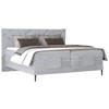 BOXSPRINGBETT 180/200 cm  in Hellgrau  - Hellgrau/Schwarz, Konventionell, Textil/Metall (180/200cm) - Esposa