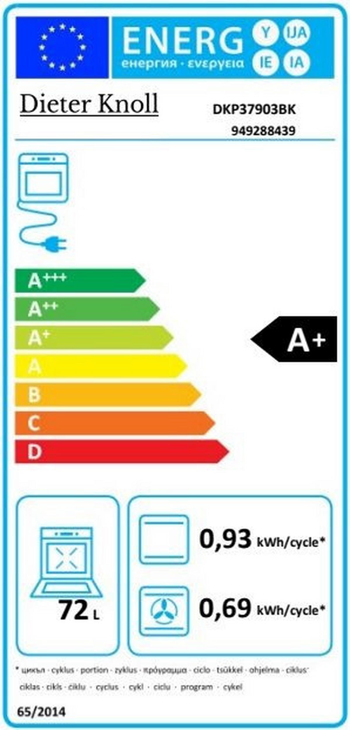 UGRADNA RERNA - crna, Osnovno, staklo/metal (59,4/59,4/56,9cm) - Dieter Knoll