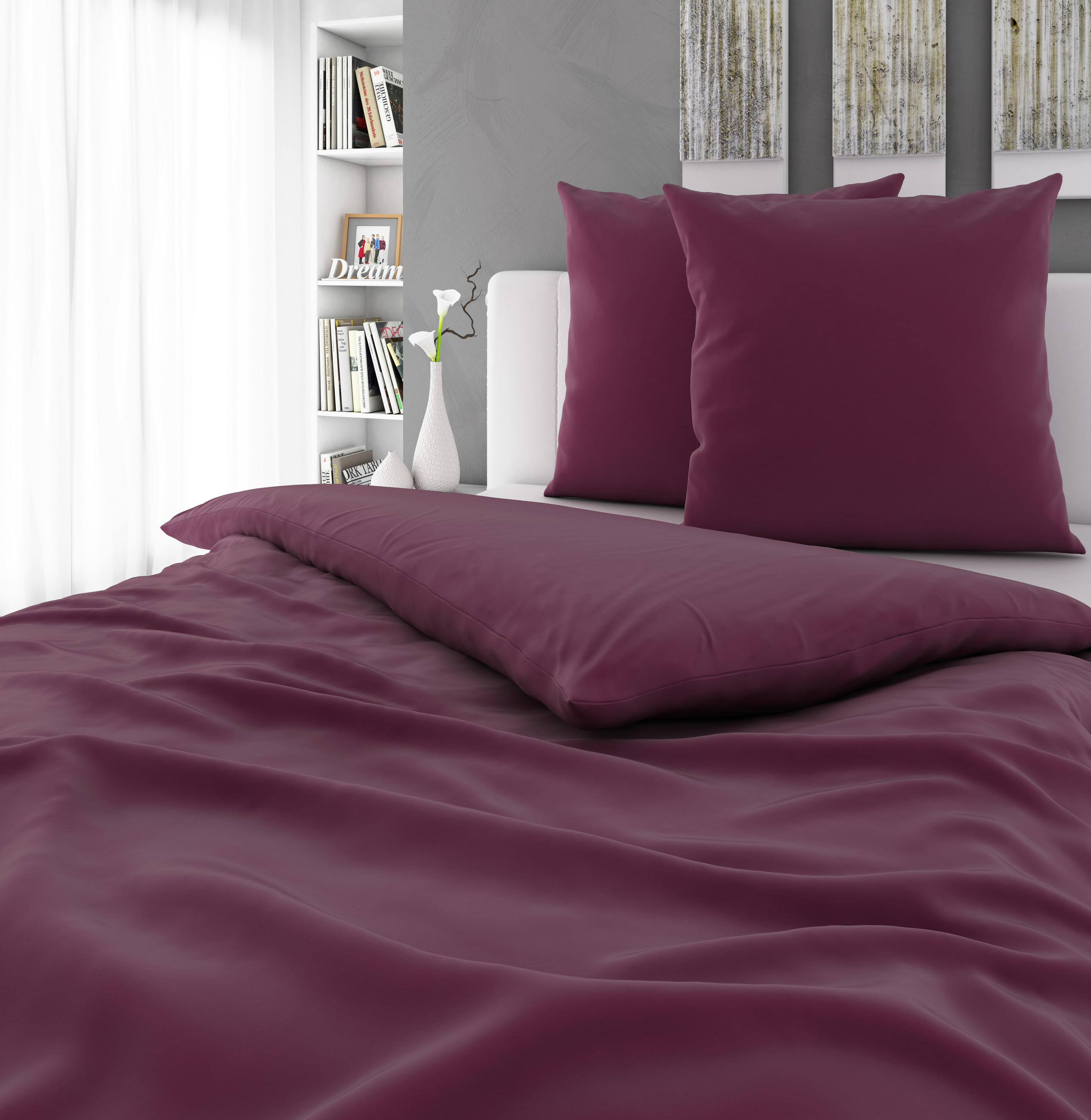 POSTELJINA Trigaza 200/200 cm renforcé tkanina jorgovan  - jorgovan, Konvencionalno, tekstil (200/200cm) - Bio:Vio
