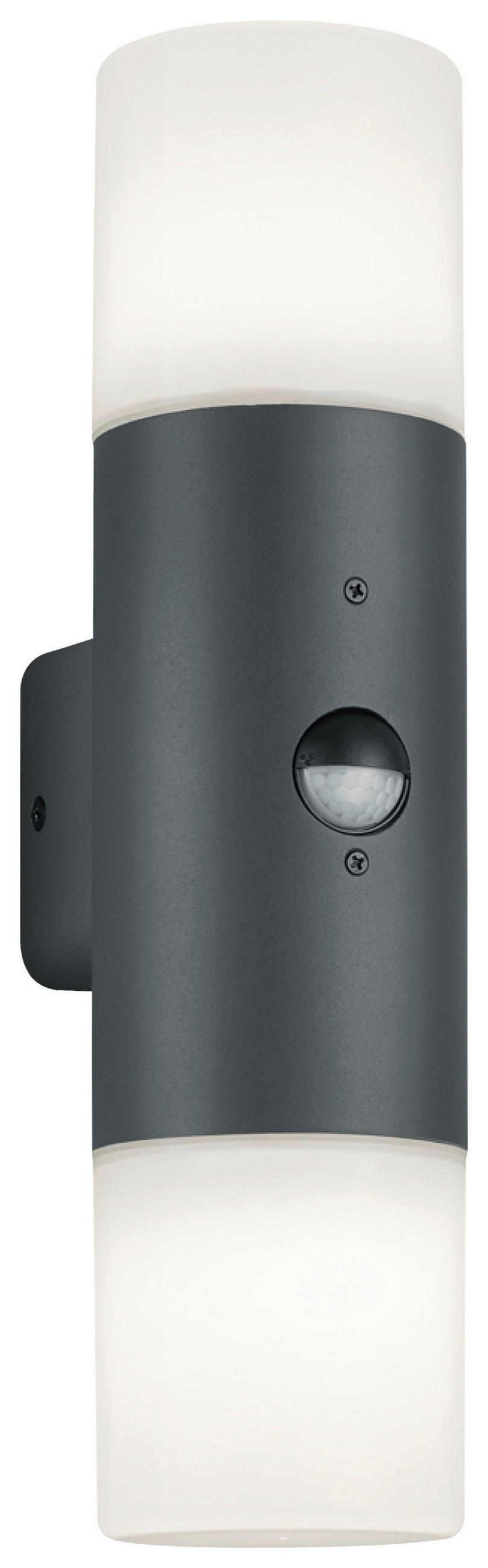 VÄGGLAMPA UTOMHUS 8,5/33 cm - vit/antracit, Basics, metall/plast (8,5/33cm) - Trio Leuchten