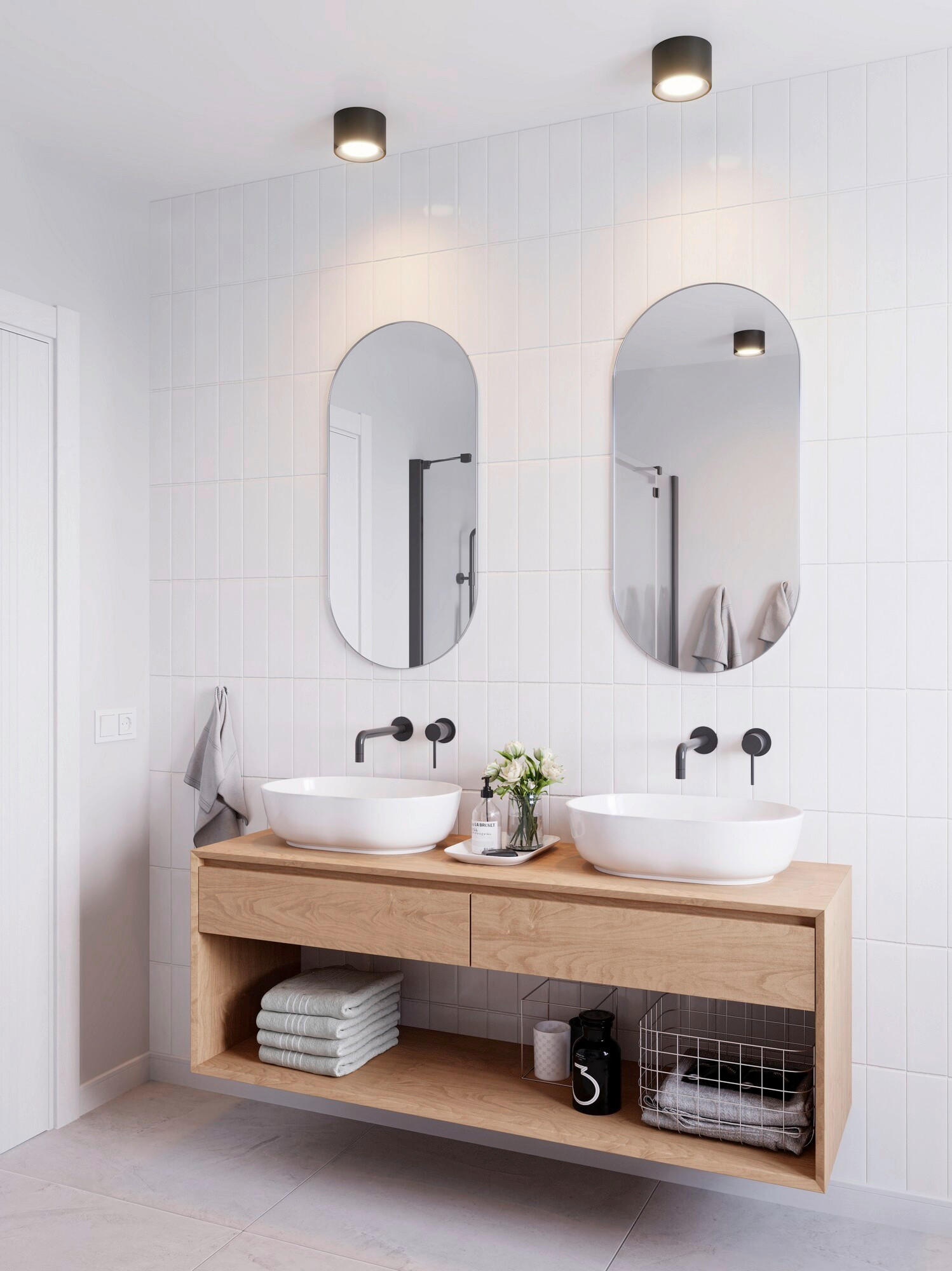 BADEZIMMER-DECKENLEUCHTE 12,5/8,2 cm   - Schwarz, Basics, Metall (12,5/8,2cm) - Nordlux