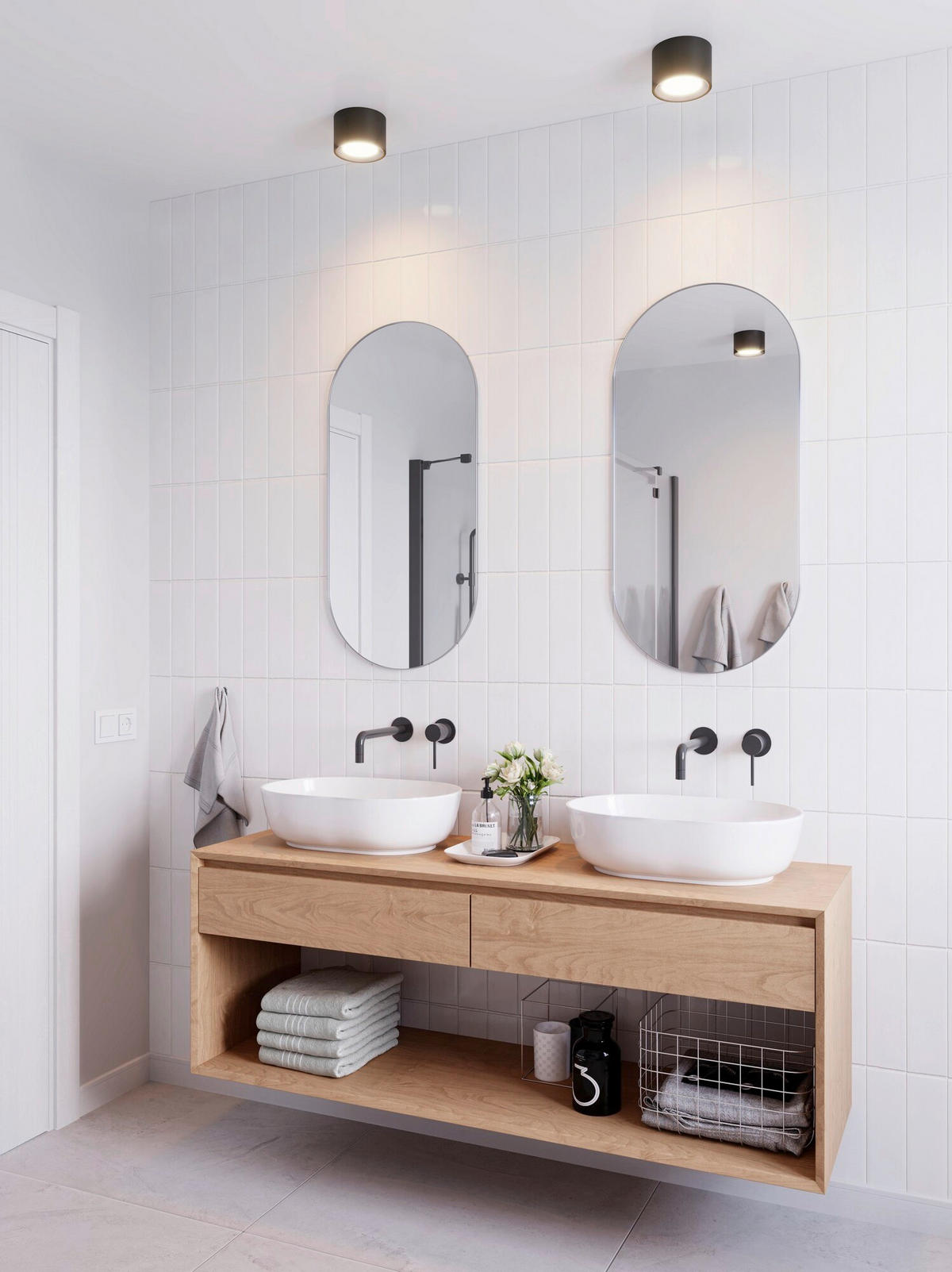 BADEZIMMER-DECKENLEUCHTE  12,5/8,2 cm    - Schwarz, Basics, Metall (12,5/8,2cm) - Nordlux