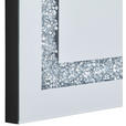 WANDSPIEGEL 60/90/1,5 cm    - Silberfarben/Schwarz, Trend, Glas/Holzwerkstoff (60/90/1,5cm) - Carryhome