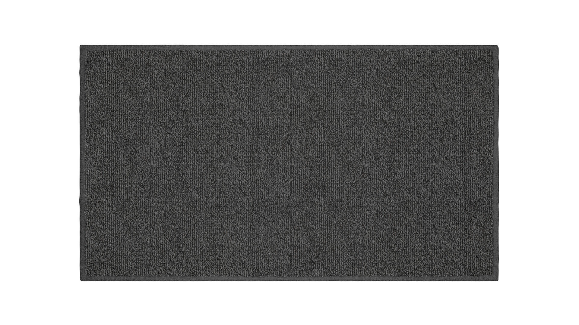 BADEMATTE 65/115 cm Anthrazit  - Anthrazit, Basics, Kunststoff/Textil (65/115cm) - Grund