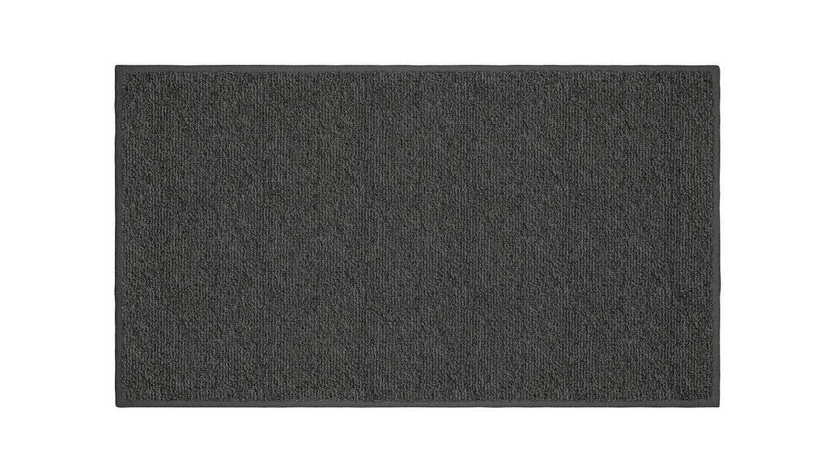 KÚPEĽŇOVÁ PREDLOŽKA, 65/115 cm - antracitová, Basics, textil/plast (65/115cm) - Grund