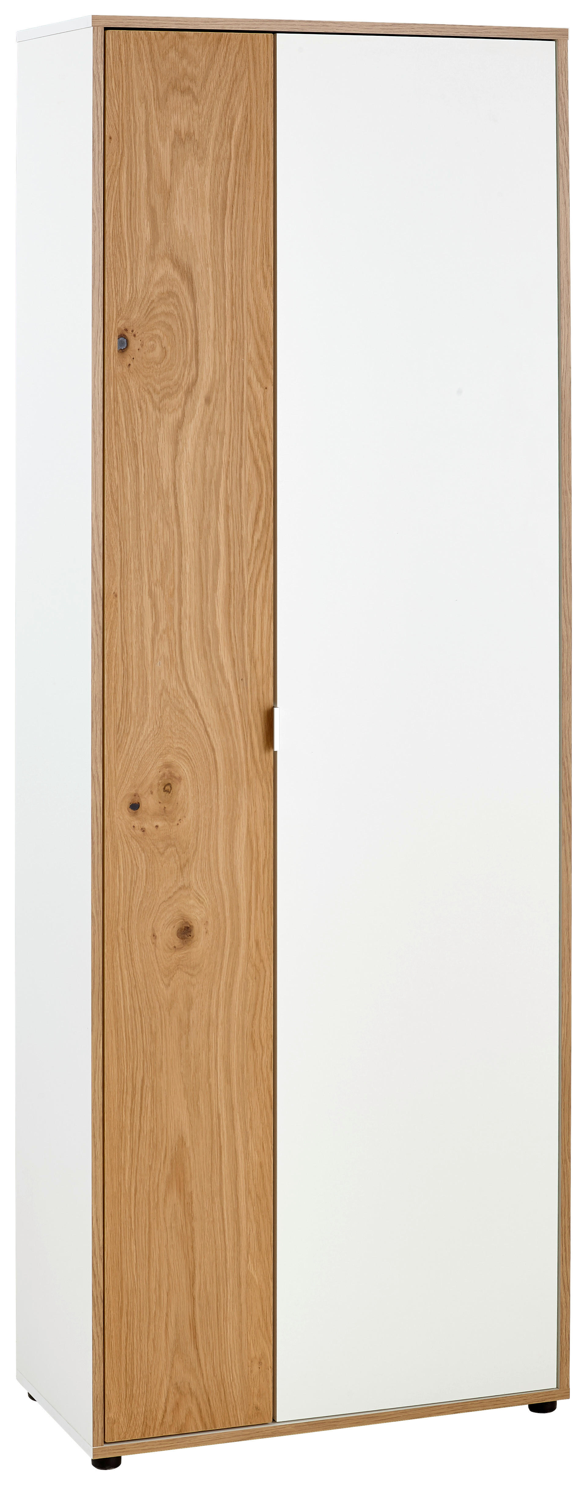 Livetastic SKŘÍŇ NA ŠANONY, divoký dub, bílá, barvy dubu, 67/186/35 cm - bílá,barvy dubu - kompozitn