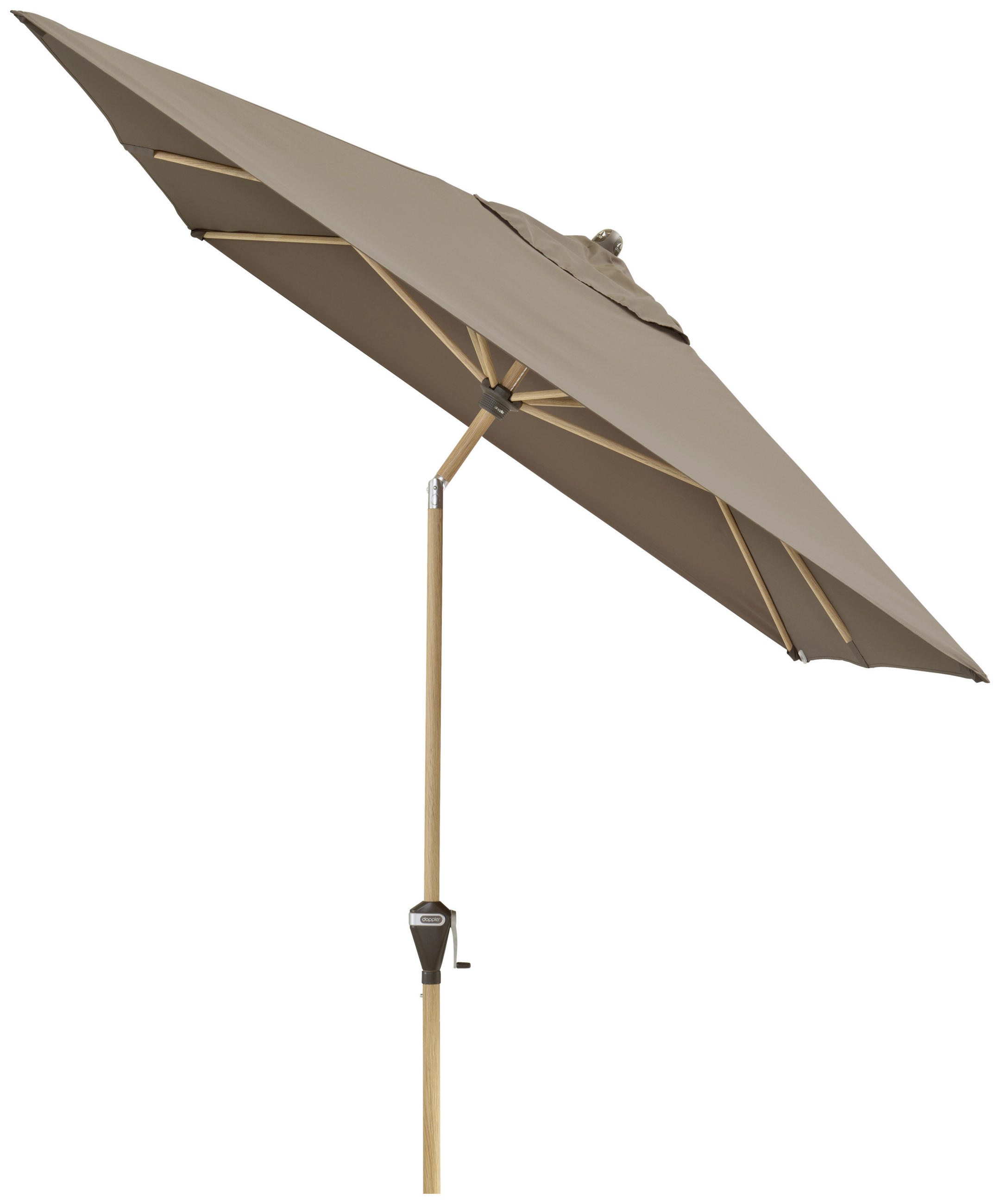 SONNENSCHIRM 200x300 cm Greige  - Greige/Eschefarben, Basics, Textil/Metall (200/300cm) - Doppler