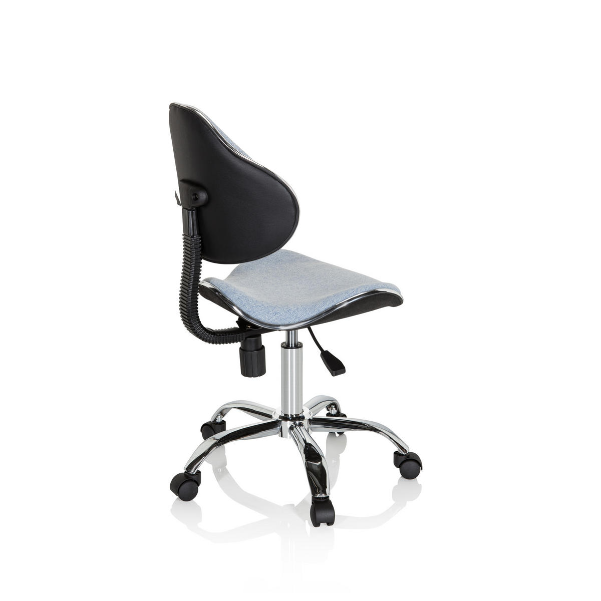 OTOČNÁ ŽIDLE PRO MLÁDEŽ, světle modrá - světle modrá, Basics, plast (47/87-98/49cm) - MID.YOU
