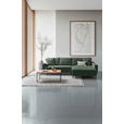 ECKSOFA Waldgrün Cord  - Waldgrün/Schwarz, Design, Textil/Metall (283/174cm) - Xora