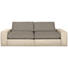 MEGASOFA in Textil Beige - Beige/Schwarz, Design, Kunststoff/Textil (266/84/123cm) - Hom`in MEGASOFA in Textil Beige - Beige/Schwarz, Design, Kunststoff/Textil (266/84/123cm) - Hom`in