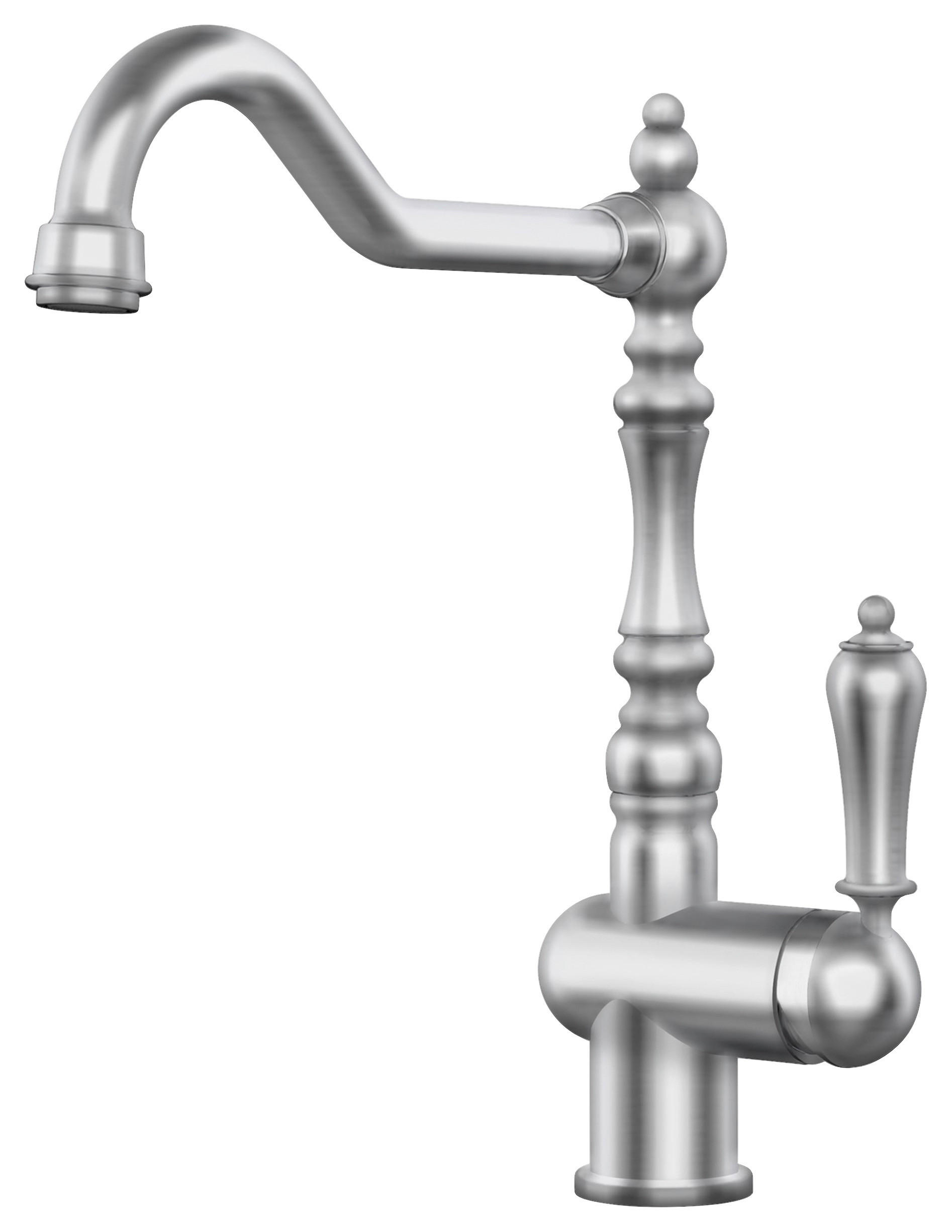 KÜCHENARMATUR Rubi  - Edelstahlfarben, Basics, Metall (23,0/31,1/12,25cm) - Systemceram
