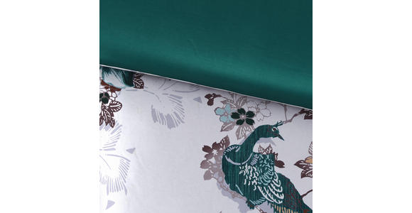 BETTWÄSCHE 140/200 cm - Petrol/Weiß, KONVENTIONELL, Textil (140/200cm) - Esposa