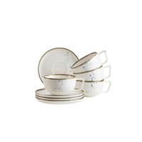 TASSENSET 8-teilig  - Blau/Weiss, Basics, Keramik - Mäser