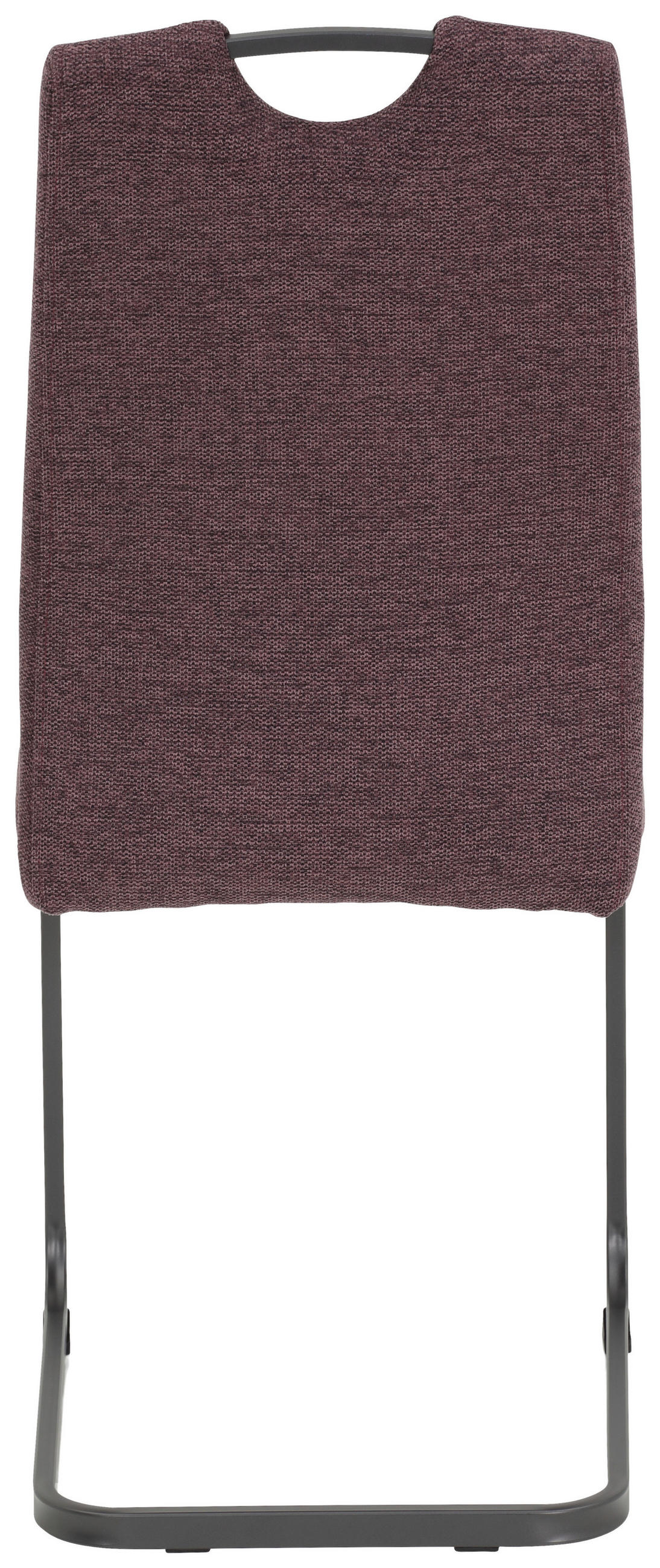 SCHWINGSTUHL-SET 2 Stück  in Stahl Webstoff  - Grau/Dunkelrot, MODERN, Textil/Metall (44/100/59cm) - MID.YOU