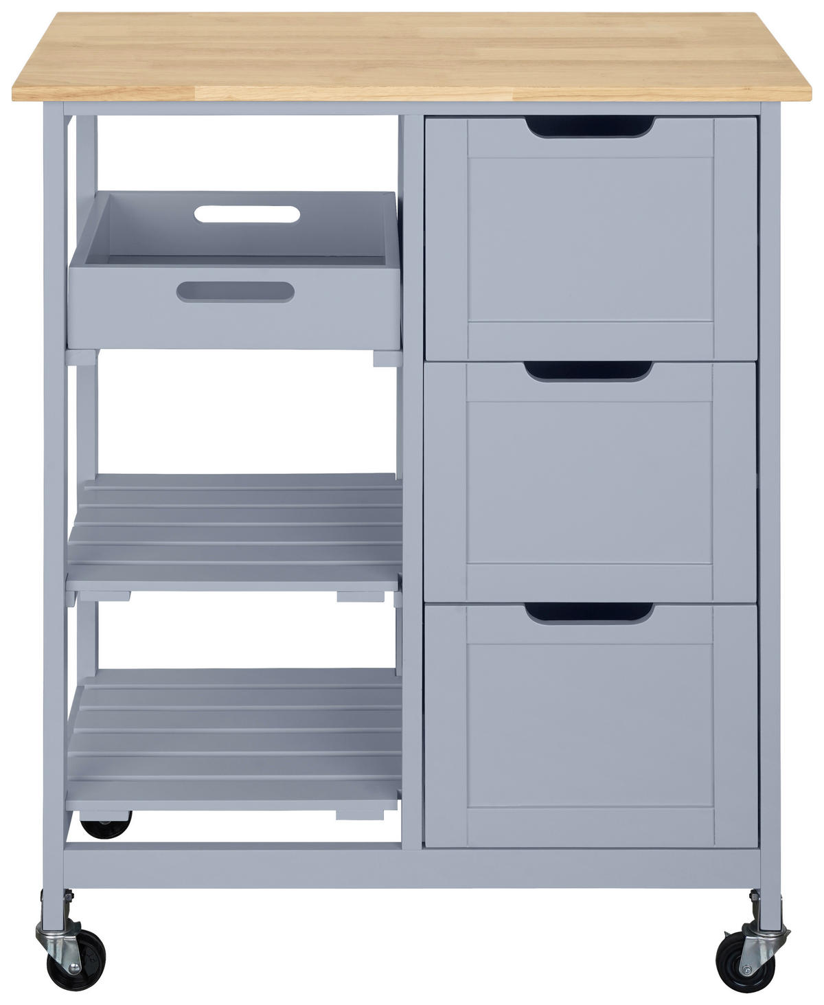 KÜCHENINSEL   in Grau, Naturfarben  - Naturfarben/Grau, Basics, Holz/Holzwerkstoff (67/84/37cm) - MID.YOU