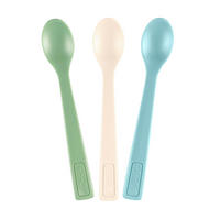 DETSKÁ LYŽIČKA - viacfarebná, Basics, prírodné materiály (5,5/20/1,2cm)