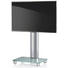 TV-RACK Klar, Silberfarben - Klar/Silberfarben, KONVENTIONELL, Glas/Metall (60/100/44cm) TV-RACK Klar, Silberfarben - Klar/Silberfarben, KONVENTIONELL, Glas/Metall (60/100/44cm)