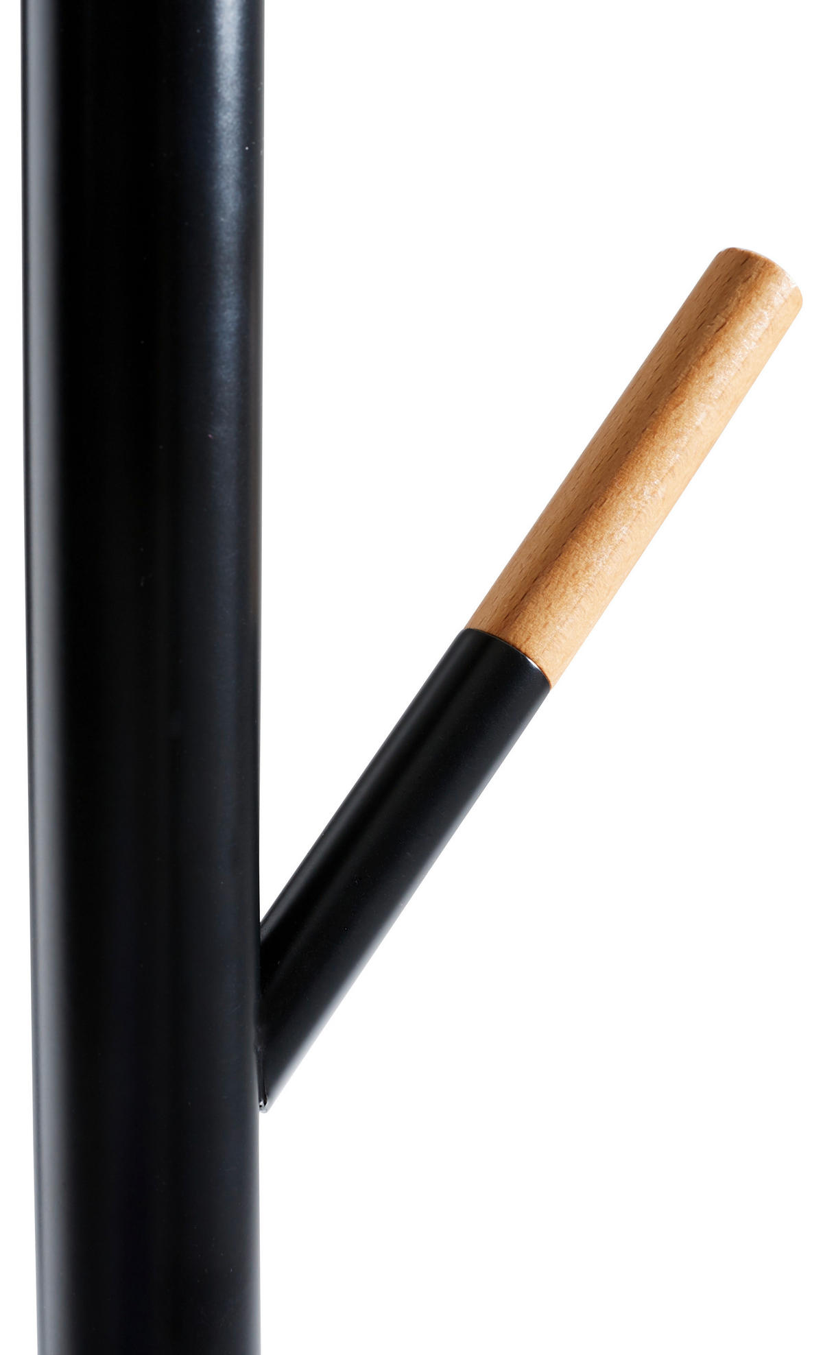 VJEŠALICA ZA GARD. SAMOSTOJEĆ crna, boje bora  drvo, metal   - boje bora/crna, Konvencionalno, drvo/metal (28/177/28cm) - Carryhome