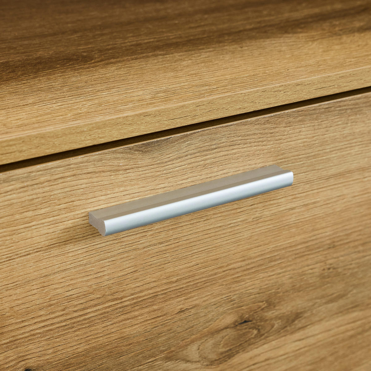 OBÝVACIA STENA, farba duba - farba duba/strieborná, Design, kompozitné drevo/plast (247/86/36cm) - MID.YOU