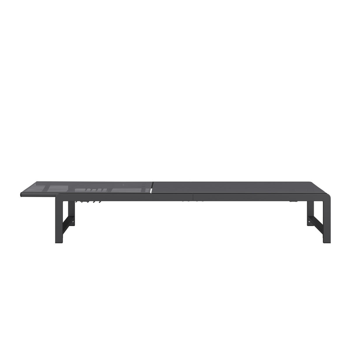 GARTENLIEGE 190/34/60 cm  - Anthrazit/Grau, MODERN, Kunststoff/Metall (190/34/60cm) - Ambia Garden