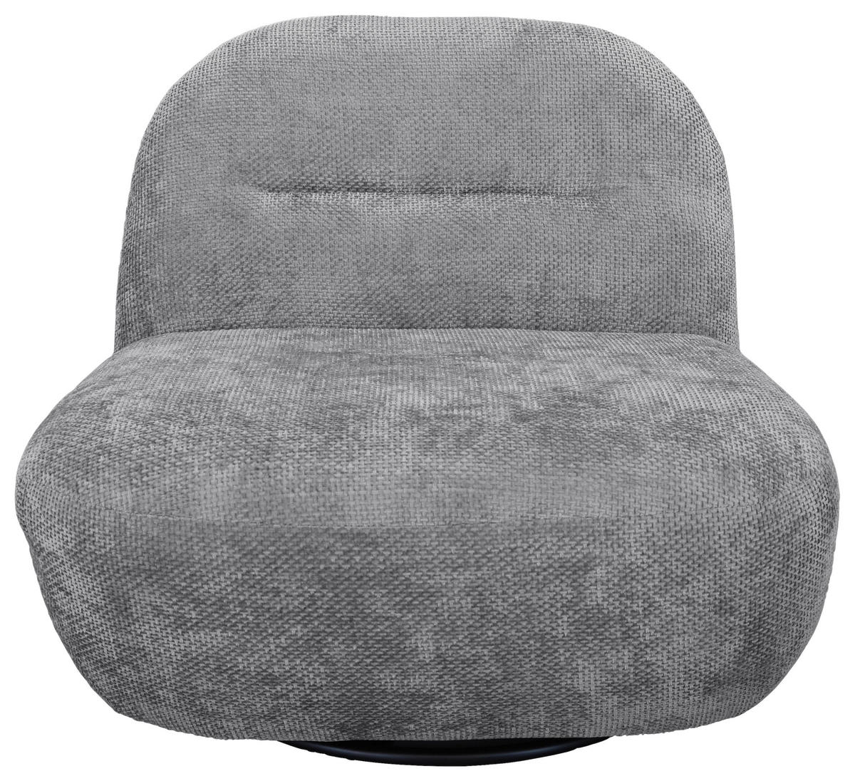 SESSEL in Struktur Grau  - Schwarz/Grau, Basics, Textil/Metall (85/74/85cm) - Livetastic