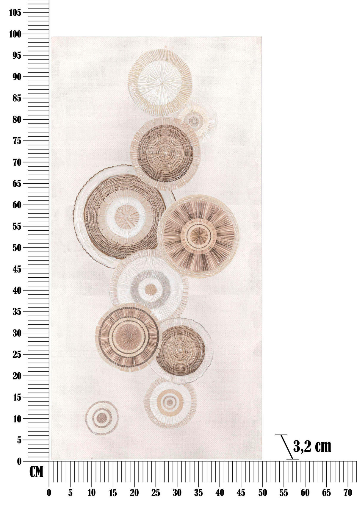 LEINWANDBILD  - Basics, Holz/Textil (50/100/3.2cm)