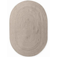 JUTETEPPICH 160/230 cm Jute Braided Greige oval  - Greige, Basics, Textil (160/230cm) - Hanse Home