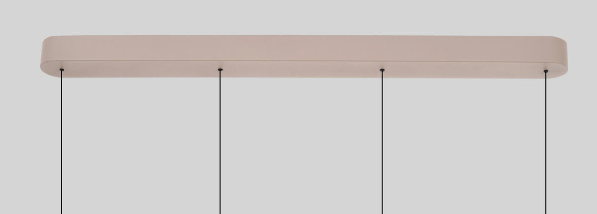 LED-HÄNGELEUCHTE Valensole 105/150/17,5 cm  - Sandfarben, Design, Metall (105/150/17,5cm)