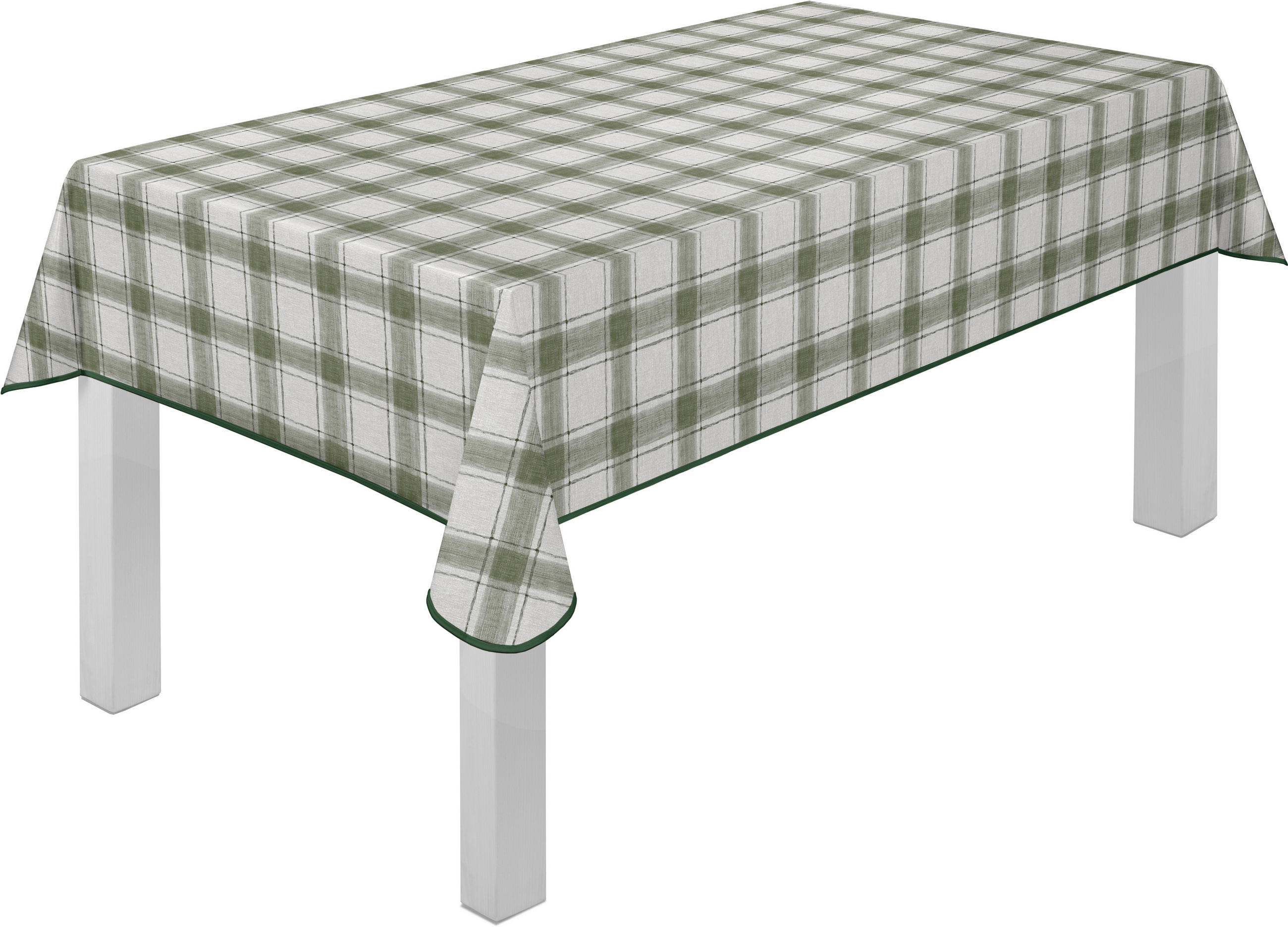 TISCHDECKE KARO Textil Grün 130/160 cm  - Grün, ROMANTIK / LANDHAUS, Textil (130/160cm) - Peyer Syntex