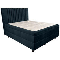 Boxspring 160x200, albastru - albastru, Modern, lemn/material pe bază de lemn - Esposa