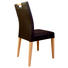 STUHL Lederlook Buche Buchefarben, Fango - Fango/Buchefarben, KONVENTIONELL, Holz/Textil (47/95/59cm) - Voleo